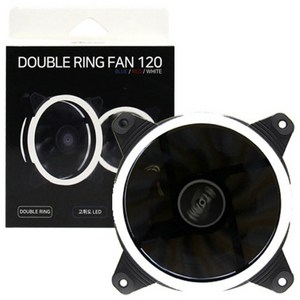 AONE 더블링팬 120 화이트 시스템쿨러 120mm 저소음 쿨링팬