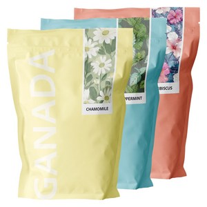 가나다 티백 허브차 3종 (총 75티백), 히비스커스+캐모마일..., 1세트