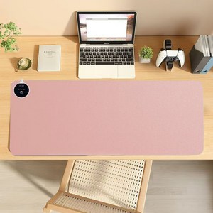 온열 마우스패드 3단 사무실 마우스 온열장패드 게임용 마우스패드 데스크 발열매트 장패드, 1개, 핑크