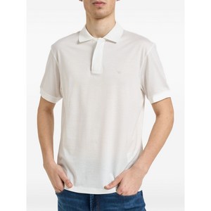 엠포리오아르마니 로고 디테일 폴로 셔츠, 화이트계열, Standard XL(KR 105)