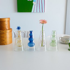 네르하 인테리어 유리 화병 꽃병 디퓨저병 오브제