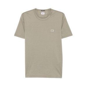 C.P.컴퍼니 로고 패치 코튼 티셔츠, 그린계열, Standard L(KR 105)
