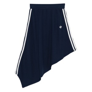 아디다스 와플 텍스처 비대칭 미디 스커트, 블루계열, Standard 2XS(KR 33)