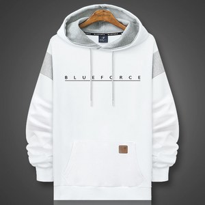 블루포스 BG 엔디언 오버핏 후드티 배색 긴팔 티셔츠 남여공용 [국내생산]