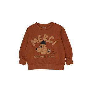 [타이니코튼] 23FW 키즈 오가닉 맨투맨 MERCI SWEATSHIRT AW23-131