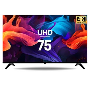 시티브 4K UHD TV, 190cm(75인치), 일반TV, 스탠드형, 방문설치