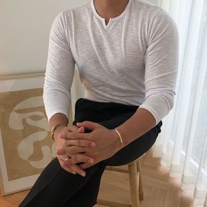 남자다잉 트임 슬림핏 긴팔