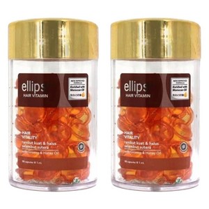 엘립스 헤어에센스 비타민 오일 바이탈리티 위드 진생 앤 허니, 50ml, 2개