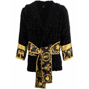 베르사체 아이 러브 바로크 가운, 블랙계열, XL