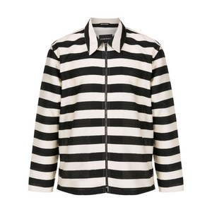 엠포리오아르마니 스트라이프 집업 셔츠 재킷