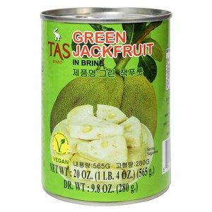 월드푸드 태국 영 그린 잭후르츠 요리용 열대과일통조림 mit non thaifood mart, 565g, 1개