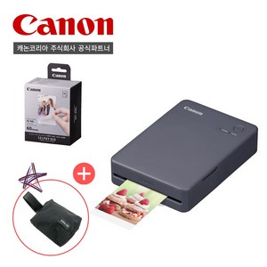 [캐논공식파트너]캐논 포토프린터 SELPHY QX20 / XC-60L(60매)전용인화지/파우치패키지