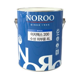 이지텍스200 4리터 수성외부용 페인트 콘크리트 담장 외벽용, 흰색, 1개, 4L