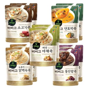 비비고 즉석죽 세트 5종 10개, 420g, 1세트