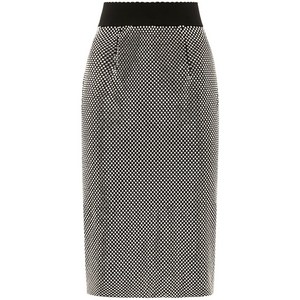 돌체앤가바나 크리스털 장식 스커트, 실버계열, Italy 42(KR 55)