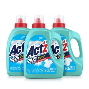 액츠 퍼펙트 실내건조 일반용 프레시 플로럴향 액상세제 본품, 3.2L, 3개