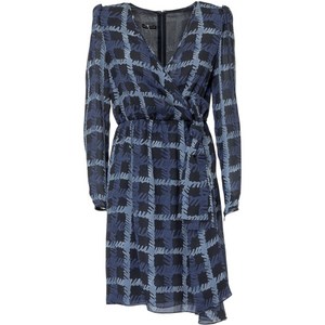 엠포리오아르마니 체크 패턴 드레스, 블루계열, Italy 40(KR 55)