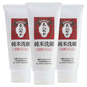 REAL 비진누카 순미 쌀겨 세안 폼, 135g, 3개