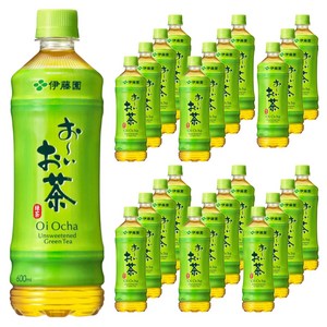 100% 40mg 0kcal Green Tea [미노루 상사]이토엔 오이 차 녹차 600ml×24개 무당 국산, 600ml, 24개