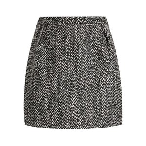 돌체앤가바나 트위드 미니 스커트, 블랙계열+화이트계열, Italy 48(KR 77)