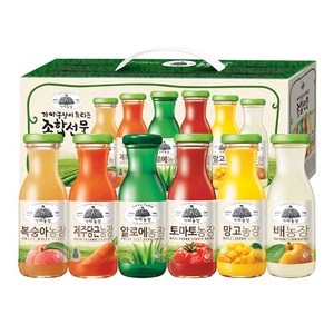 가야농장 꼬마병 종합선물세트 180ml x 12병 4SET, 가야농장 꼬마병 종합선물세트 1, 4세트