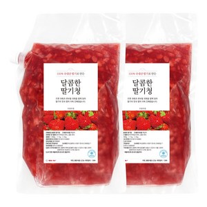 담아요 수제 달콤한 딸기청, 2개, 1개입, 2kg