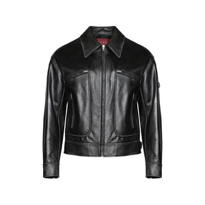 구찌 블랙 레더 재킷