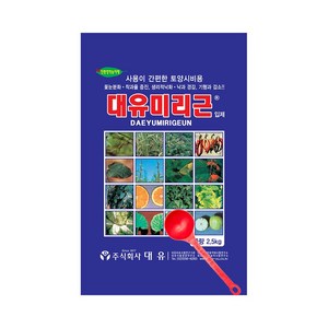 [좋은농자재] 대유 미리근 입제(2.5kg) - 꽃눈분화 착과율증진 낙화 낙과경감, 1개, 2.5kg