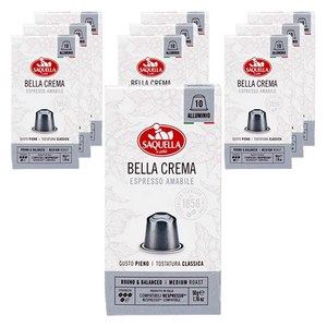 사켈라 벨라 크레마 에스프레소 아마빌레 캡슐커피, 5g, 10개입, 10개