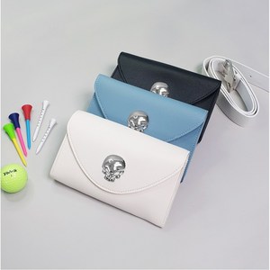 (구뜨샵) 스컬 골프벨트형파우치 골프힙색 골프 벨트형 파우치 벨트가방 자석형 공파우치 공주머니 볼주머니 볼파우치 캐디용품 골프용품, 3색모두, 1개