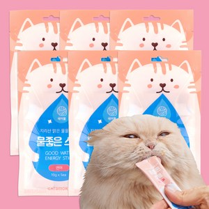 캣츠모리 고양이 물좋은 스틱 간식 10g x 5p, 연어 x 6개, 6개