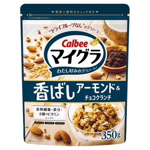 가루비 마이구라 고소한 아몬드 & 초코 크런치, 350g, 1개