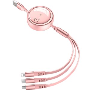 더해피앤 100W 3in1 고속 충전 멀티 케이블