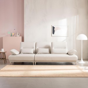 우아미 카리안 가죽 스윙 4인용 소파 방문설치