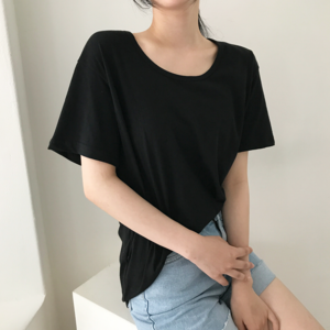 린제이 데일리 기본 무지 반팔티 여름 티셔츠 / M~XL