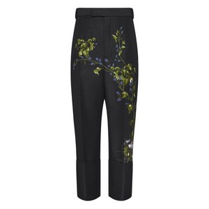 톰 브라운 플로럴 자수 팬츠
