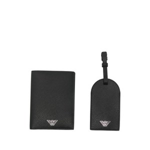 엠포리오아르마니 로고 디테일 여권 케이스