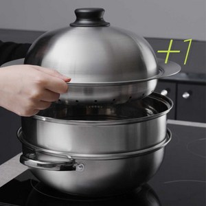 키친아트 스텐 돔 스티머 찜기, 28cm, 1개