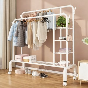 Tiger Pavilion 3단 철제 이중봉 단층 빨래 건조대