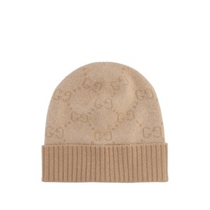 구찌 자카드 골지 비니, Standard S, 베이지계열