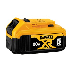 디월트 20V MAX 5.0Ah 리튬이온 배터리 DCB184, 1개