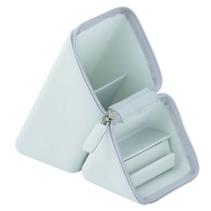 SONiC 카쿠스타 와이드 서랍 포함 포터블 펜 스탠드, 라이트 블루, 1개