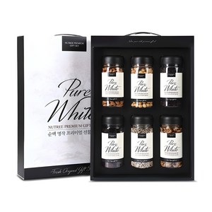너트리 순백 6종 스페셜 견과 선물세트 1220g, 1.22kg, 1세트