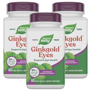 네이쳐스웨이 징크골드 아이즈 비건 타블렛, 60정, 3개