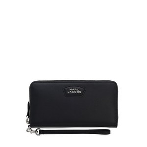 마크제이콥스 콘티넨탈 로고 장식 레더 장지갑