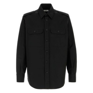알렉산더맥퀸 더블 포켓 코튼 셔츠, 블랙계열, Collar (in) 15 1/2(KR 39)