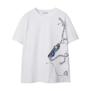 버버리 나이트 프린트 티셔츠