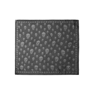 알렉산더맥퀸 스컬 프린트 실크 스카프