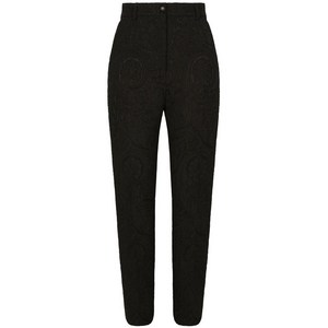 돌체앤가바나 하이웨이스트 자카드 팬츠, 블랙계열, Italy 42(KR 55)