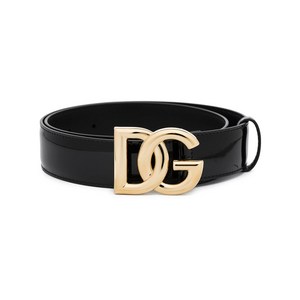 돌체앤가바나 돌체앤가바나 DG 로고 가죽 벨트, Length (cm) 70, 블랙계열